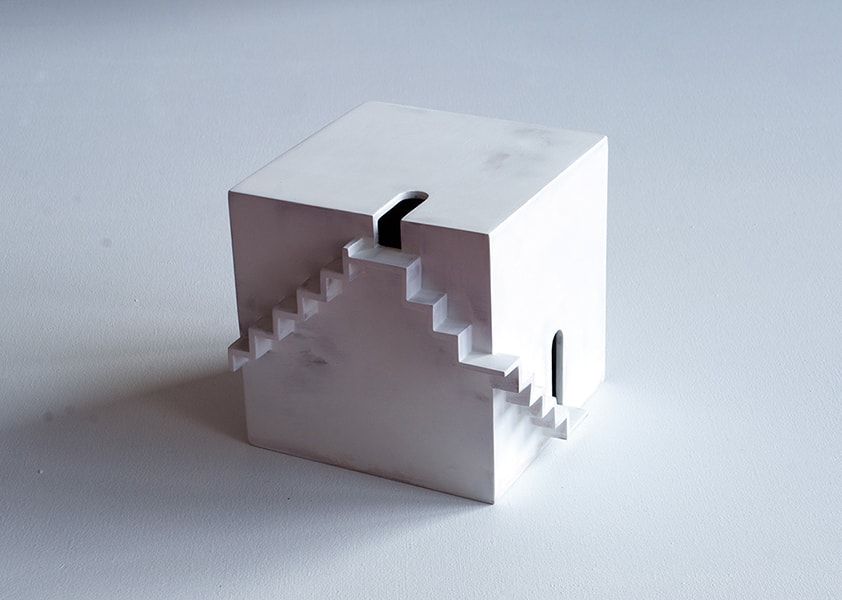 Series "Repositio" object 2. Tree, levkas. 15Х15х15 sm. 2019