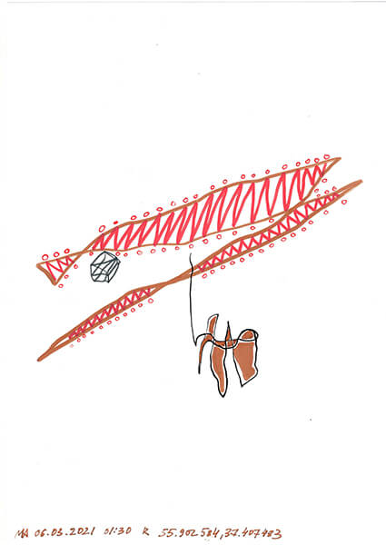"Caretaker's Diary". Paper А4, markers, pencils. 2020-2026