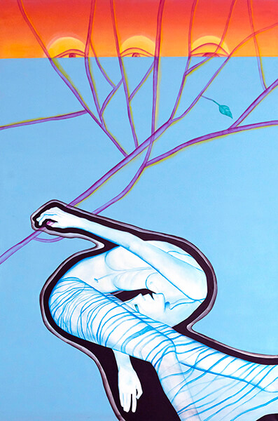 “The Three-Body Problem”. Сanvas 1. 120x80 cm. 2024