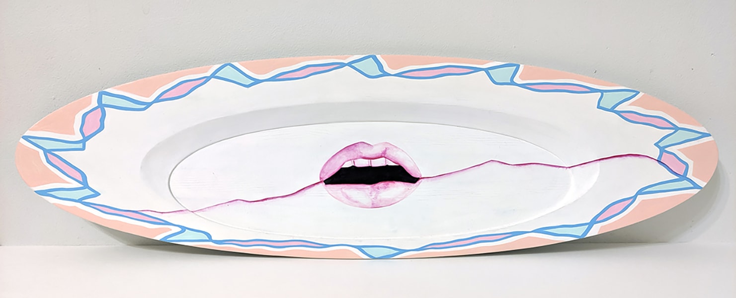 ”Dish of the day” plates 2.  15x50 sm. wood, acrylic. 2020