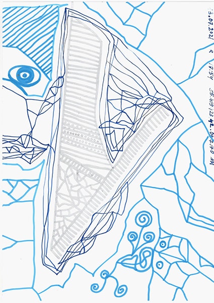 "Caretaker's Diary". Paper А4, markers, pencils. 2020-2026