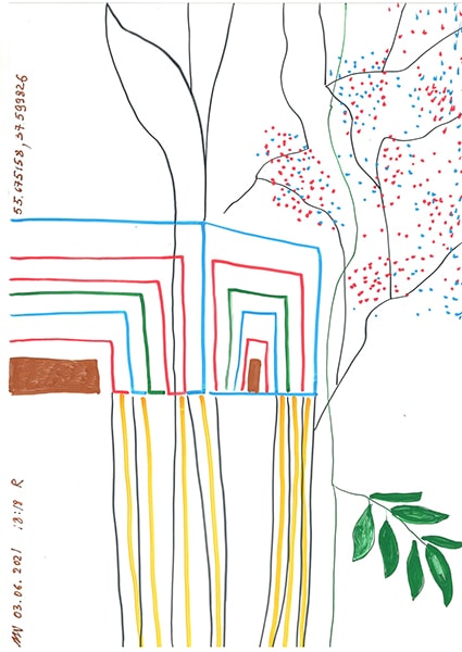 "Caretaker's Diary". Paper А4, markers, pencils. 2020-2026