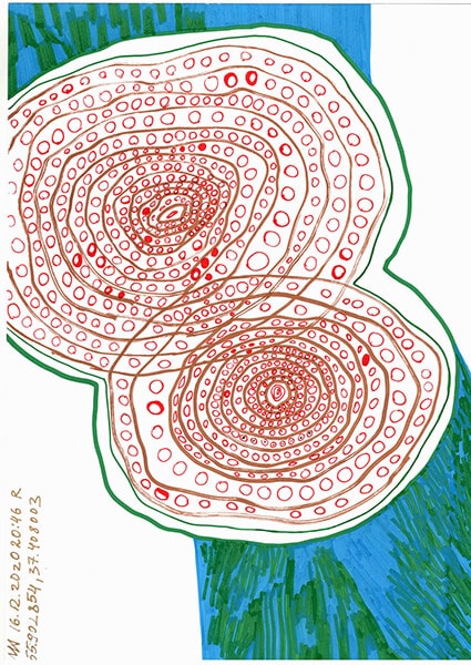 "Caretaker's Diary". Paper А4, markers, pencils. 2020-2026