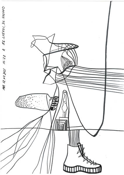 "Caretaker's Diary". Paper А4, markers, pencils. 2020-2026