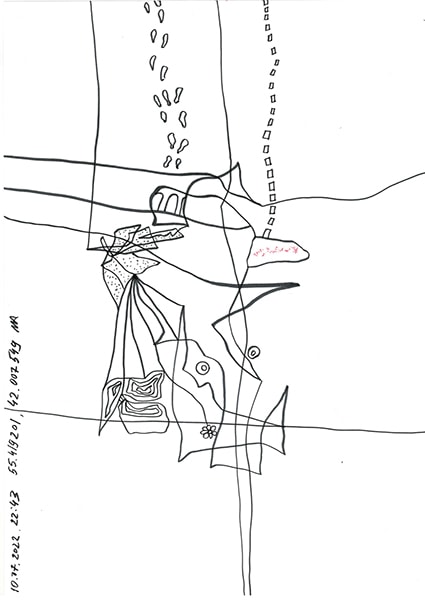 "Caretaker's Diary". Paper А4, markers, pencils. 2020-2026