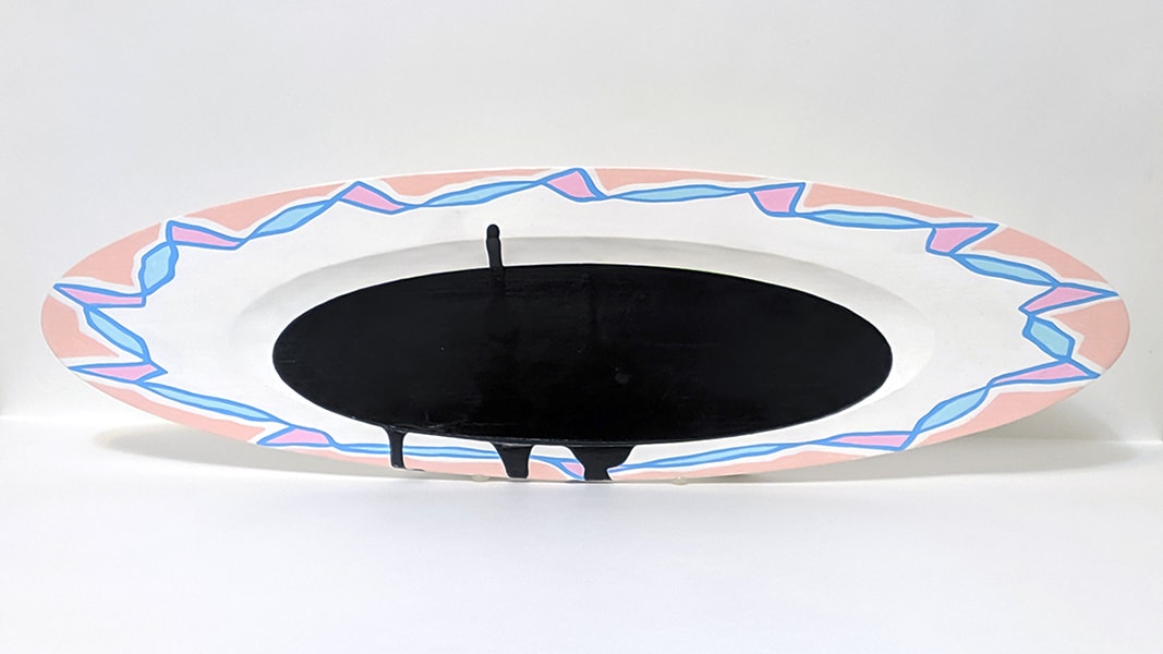 ”Dish of the day” plates 5.  15x50 sm. wood, acrylic. 2020