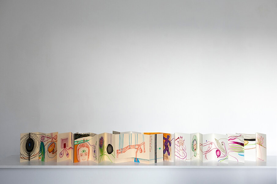“My Endless Book”. Paper, pencil, markers. 15х10.5х4 sm. 2024-2026