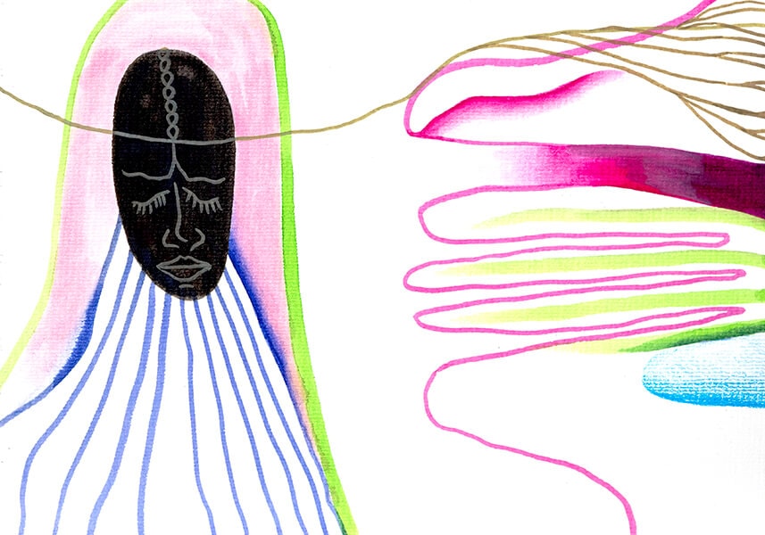 “My Endless Book”. Fragment. Paper, pencil, markers. 15х10.5х4 sm. 2024-2026