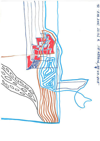 "Caretaker's Diary". Paper А4, markers, pencils. 2020-2026