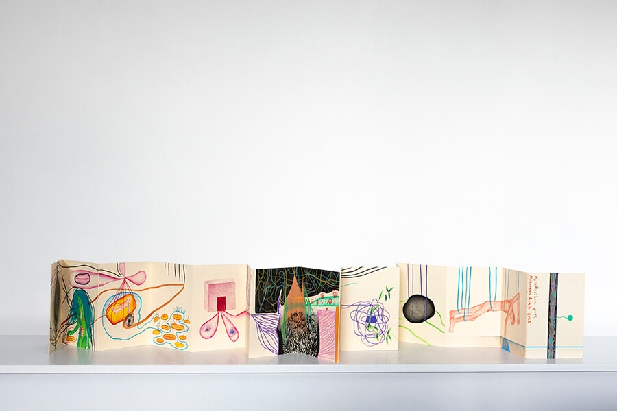 “My Endless Book”. Paper, pencil, markers. 15х10.5х4 sm. 2024-2026