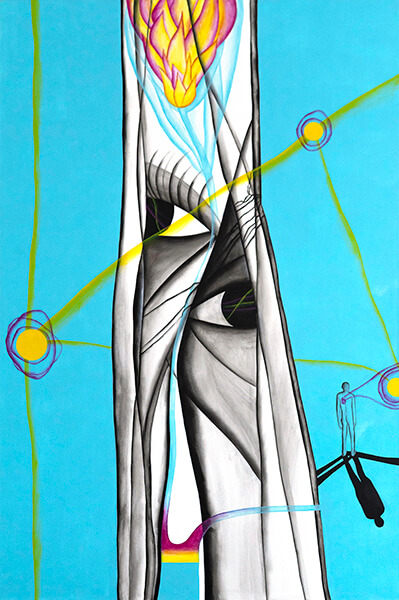 “The Three-Body Problem”. Сanvas 2. 120x80 cm. 2024