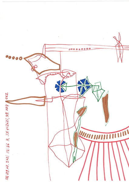 "Caretaker's Diary". Paper А4, markers, pencils. 2020-2026