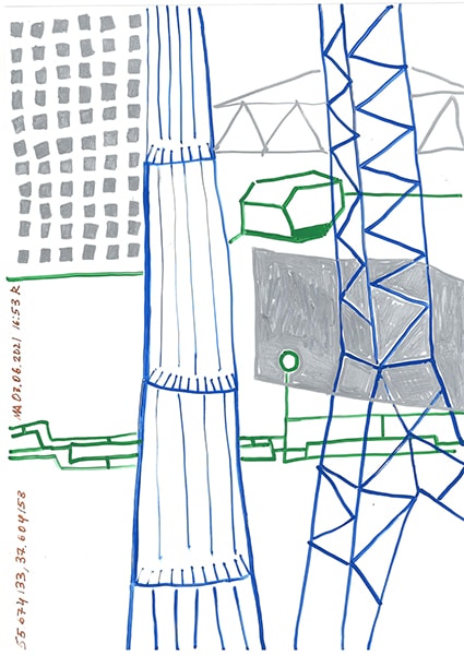 "Caretaker's Diary". Paper А4, markers, pencils. 2020-2026