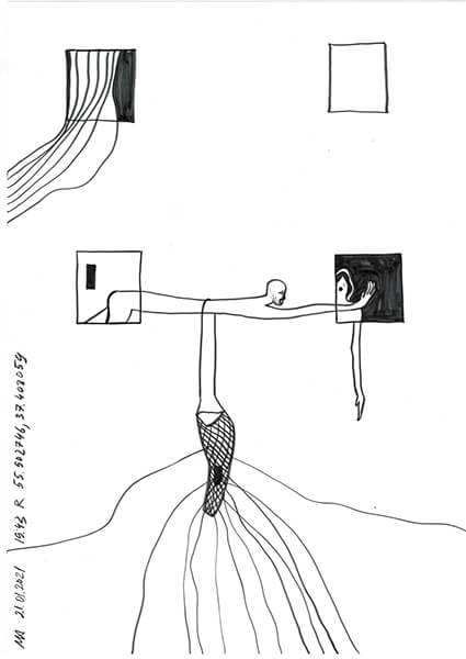 "Caretaker's Diary". Paper А4, markers, pencils. 2020-2026