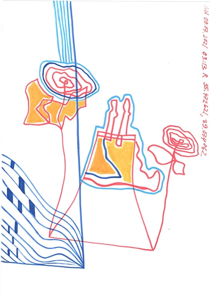 "Caretaker's Diary". Paper А4, markers, pencils. 2020-2026